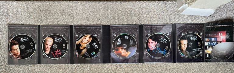 Buffy the Vampire Slayer Season 4 DVD SIGNED NICHOLAS BRENDON AUTOGRAPH MARSTERS