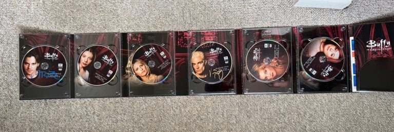 Buffy the Vampire Slayer Season 5 DVD SIGNED NICHOLAS BRENDON AUTOGRAPH MARSTERS