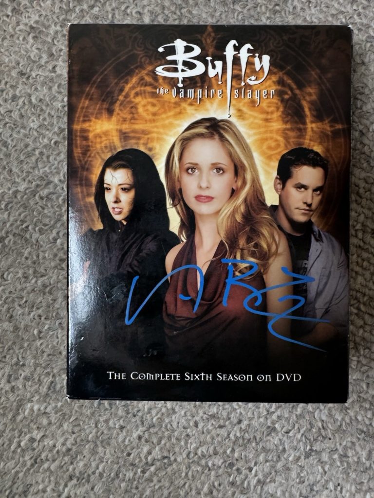 Buffy the Vampire Slayer Season 6 DVD SIGNED NICHOLAS BRENDON AUTOGRAPH MARSTERS