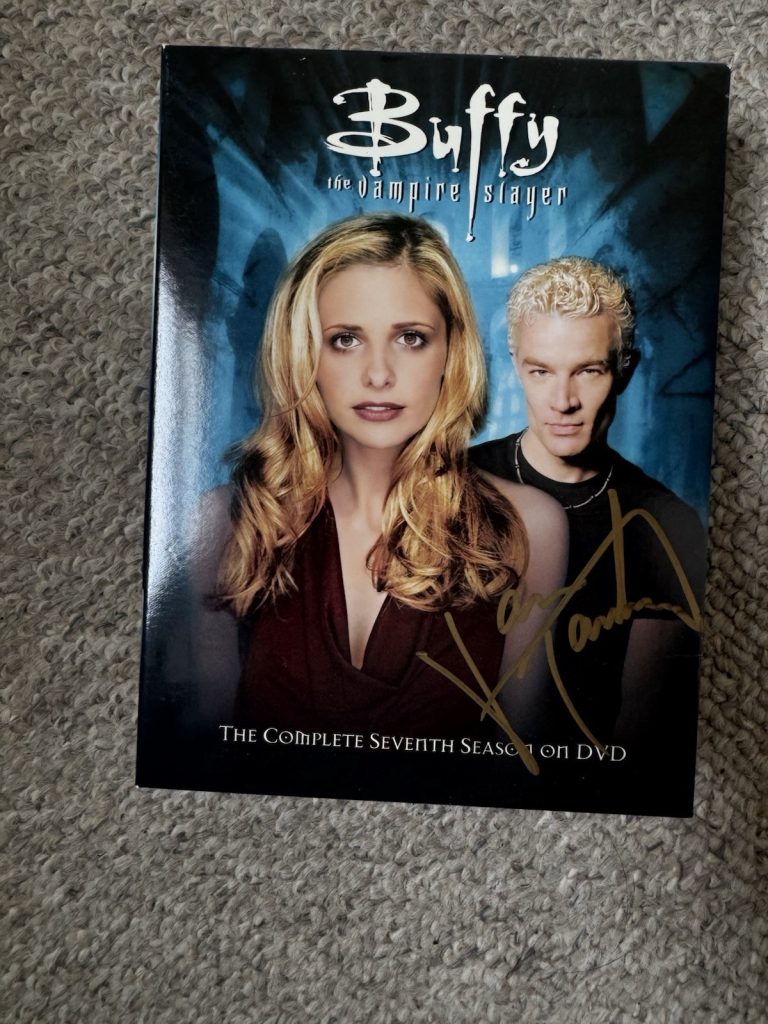 Buffy the Vampire Slayer Season 7 DVD SIGNED NICHOLAS BRENDON AUTOGRAPH MARSTERS