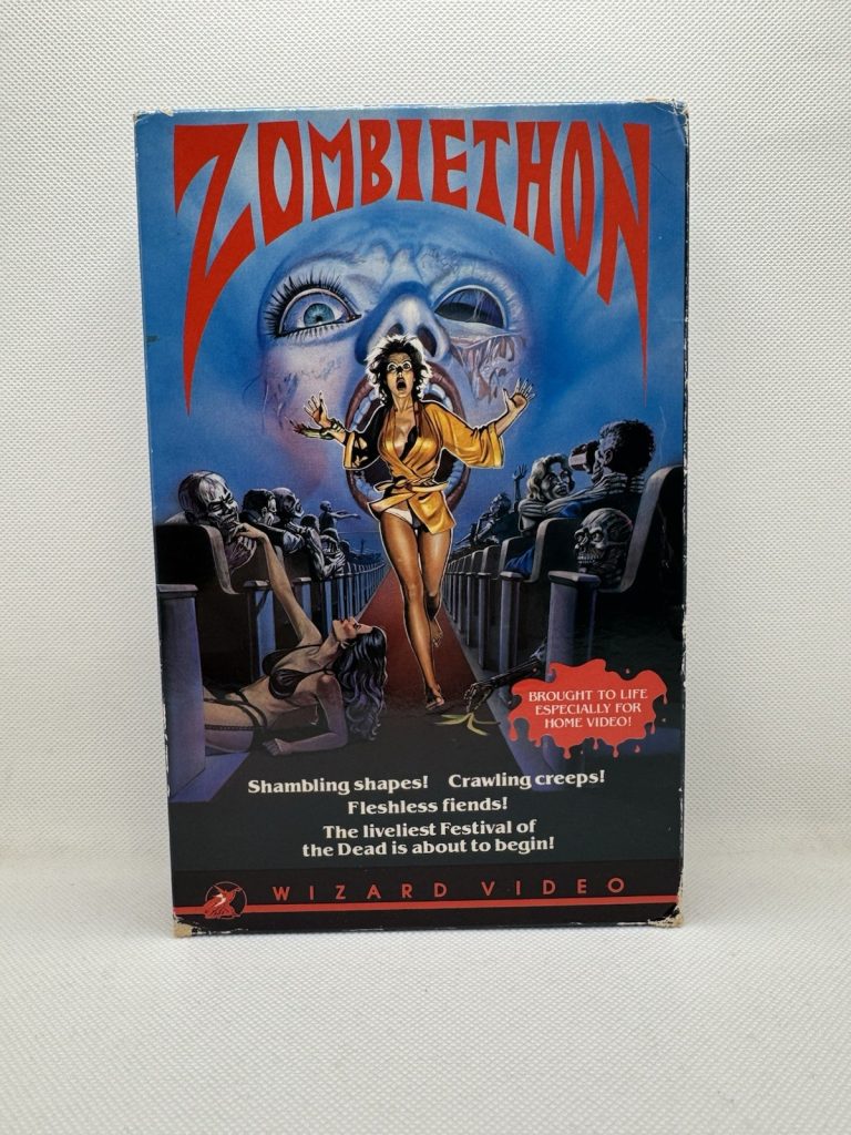 Zombiethon Wizard Video VHS 1986 ULTRA RARE Horror Big Box Original