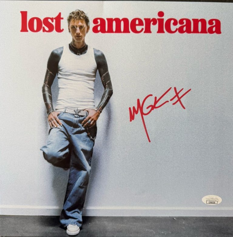 Machine Gun Kelly MGK Signed Vinyl Insert Autograph Lost Americana JSA COA
