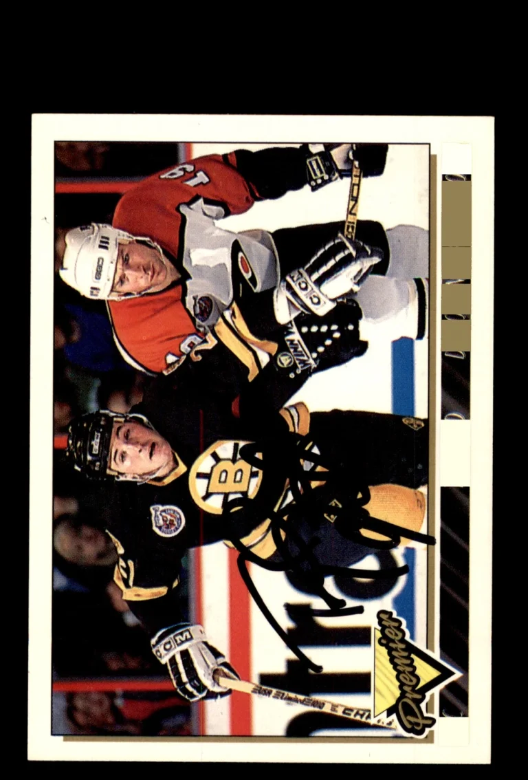 Signed Hockey Card Auto Ted Donato 1993-94 Premier #146 Boston Bruins