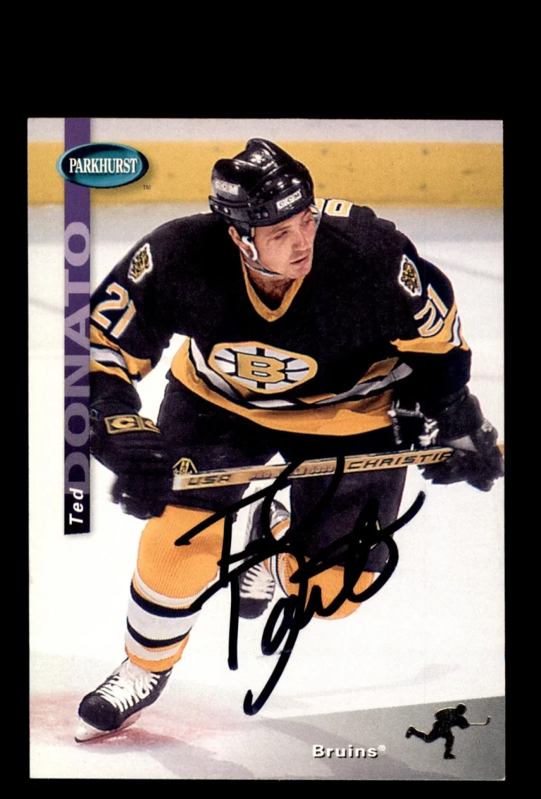 Signed Hockey Card Auto Ted Donato 1994-95 Parkhurst SE #SE14 Boston Bruins