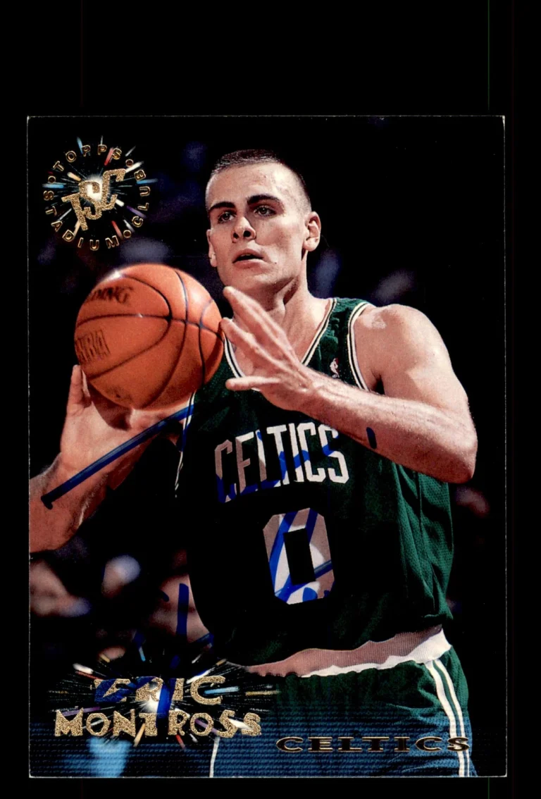 Signed Basketball Card Auto Eric Montross 1995-96 Stadium Club #151 Celtics