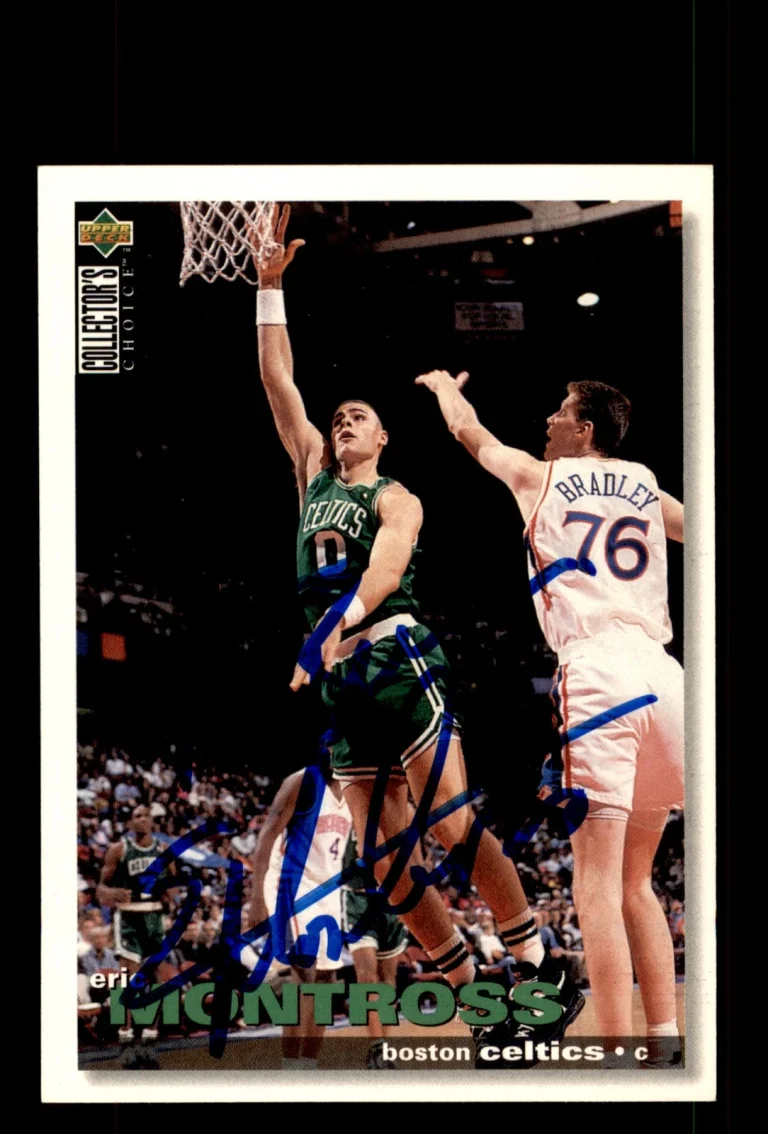 Signed Basketball Card Auto Eric Montross 1995-96 Collector's Choice #226