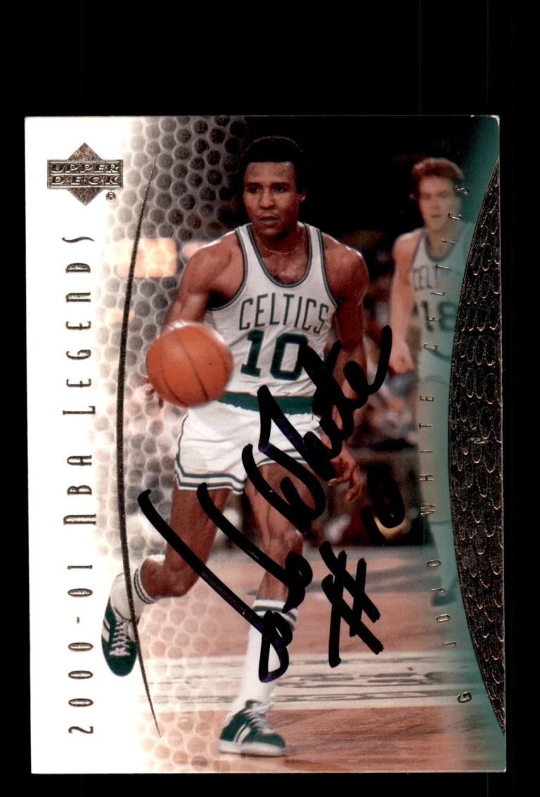 Signed Basketball Card Auto Jo Jo White 2000-01 Upper Deck Legends #69 Celtics