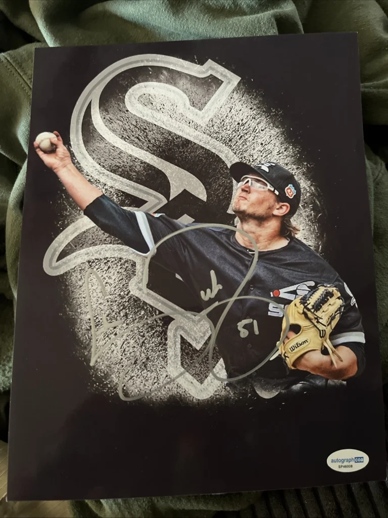 CHICAGO WHITE SOX CARSON FULMER SIGNED AUTOGRAPH PHOTO PICTURE ACOA COA