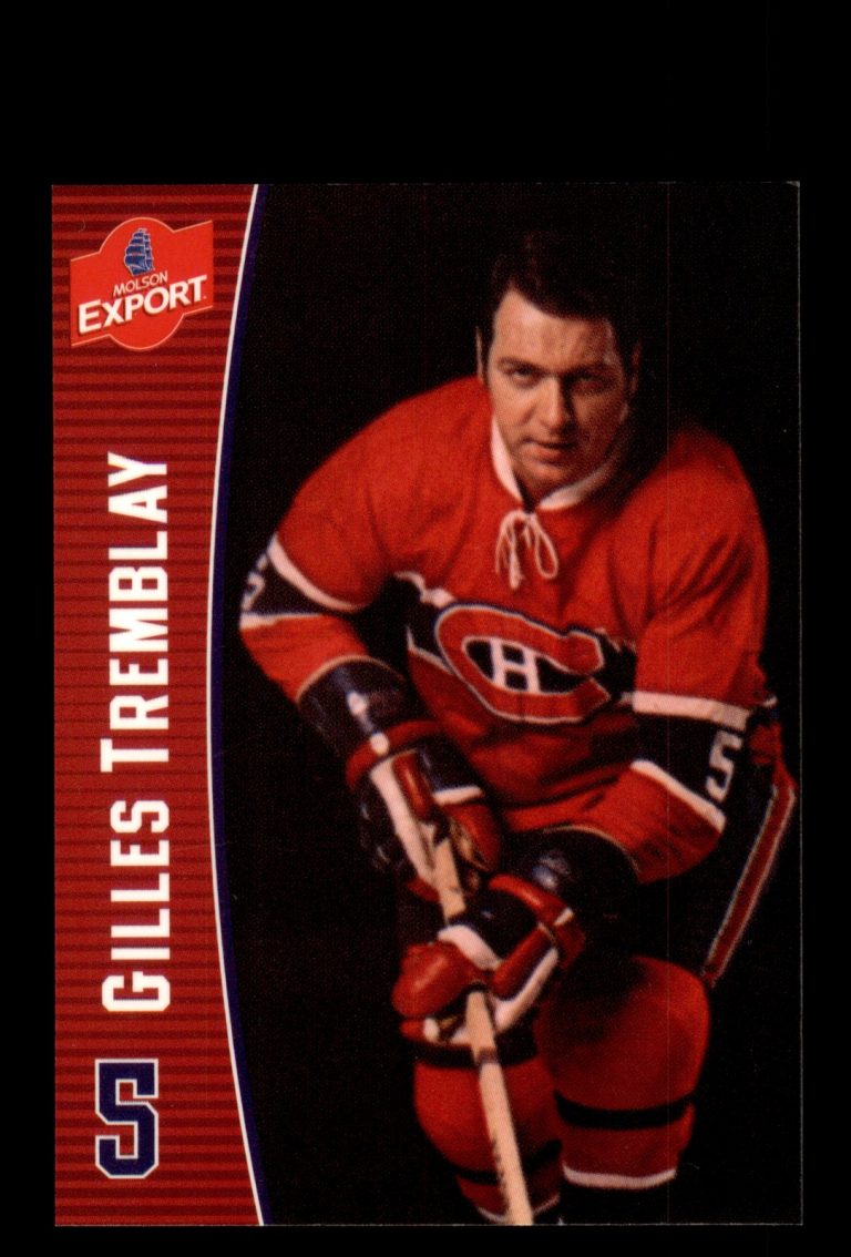 Signed Hockey Card Auto Gilles Tremblay 2009 Molson Export Montreal Canadiens