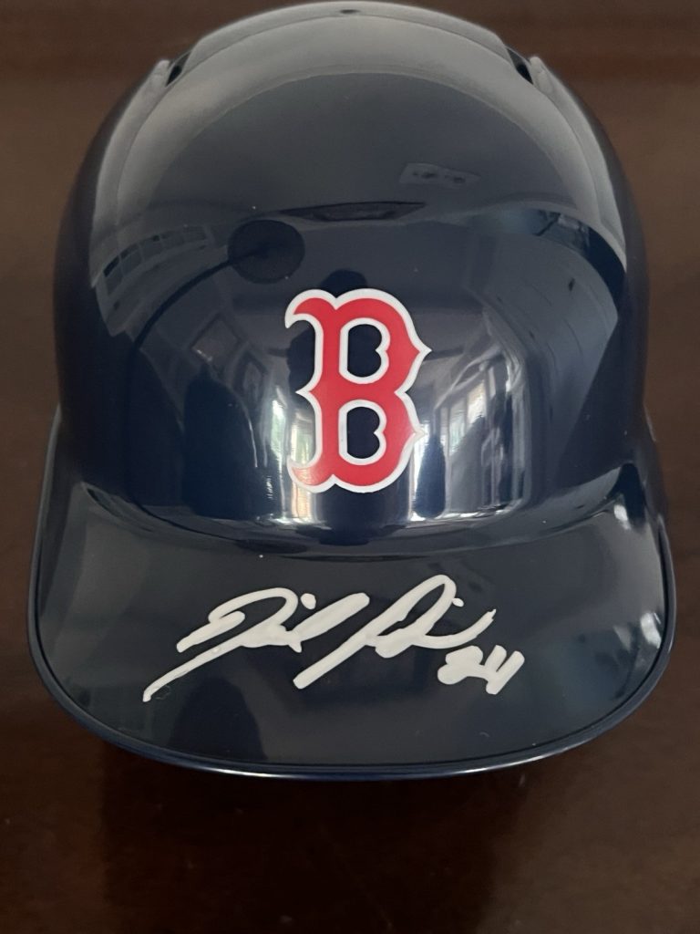 DAVID PRICE SIGNED MINI BASEBALL HELMET AUTO BOSTON RED SOX 2018 WSC JSA COA