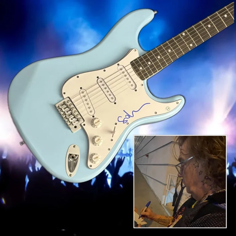 GFA Joe Satriani's Bassist  * STU HAMM *  Signed Electric Guitar PROOF COA