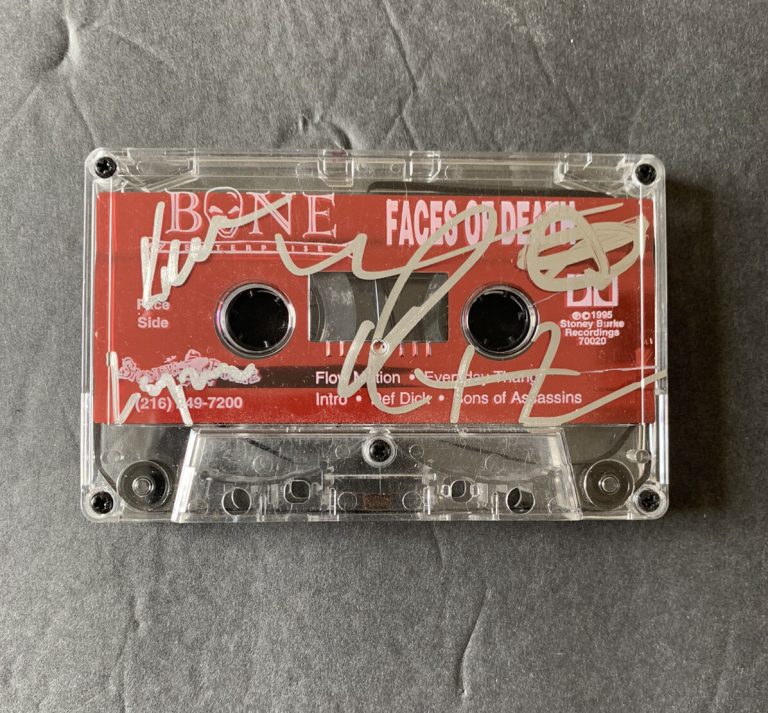 Bone Thugs n Harmony Signed Faces Of Death Red Cassette Tape ACOA autographed