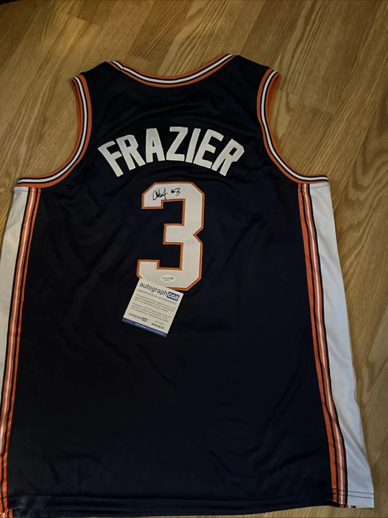ILLINOIS FIGHTING ILLINI- CHESTER FRAZIER SIGNED AUTOGRAPH JERSEY ACOA COA