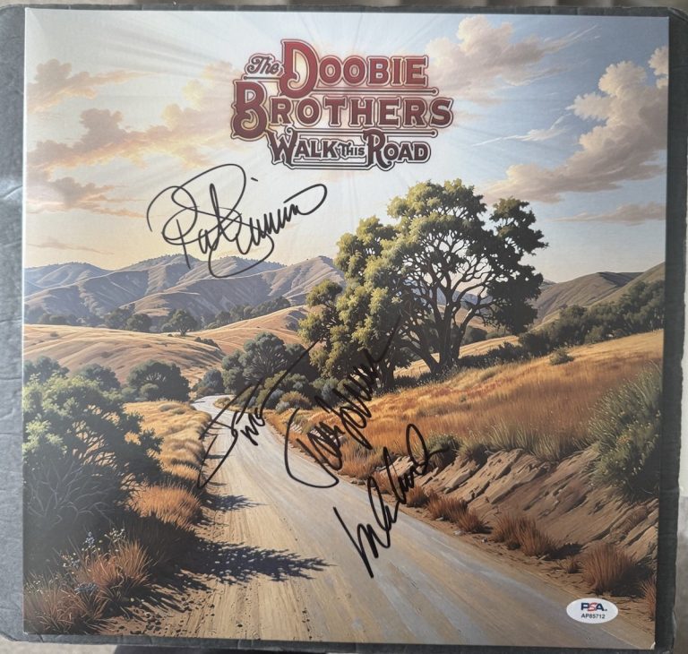 The Doobie Brothers Signed Walk The Road Vinyl PSA/DNA PATRICK MICHAEL JOHN TOM