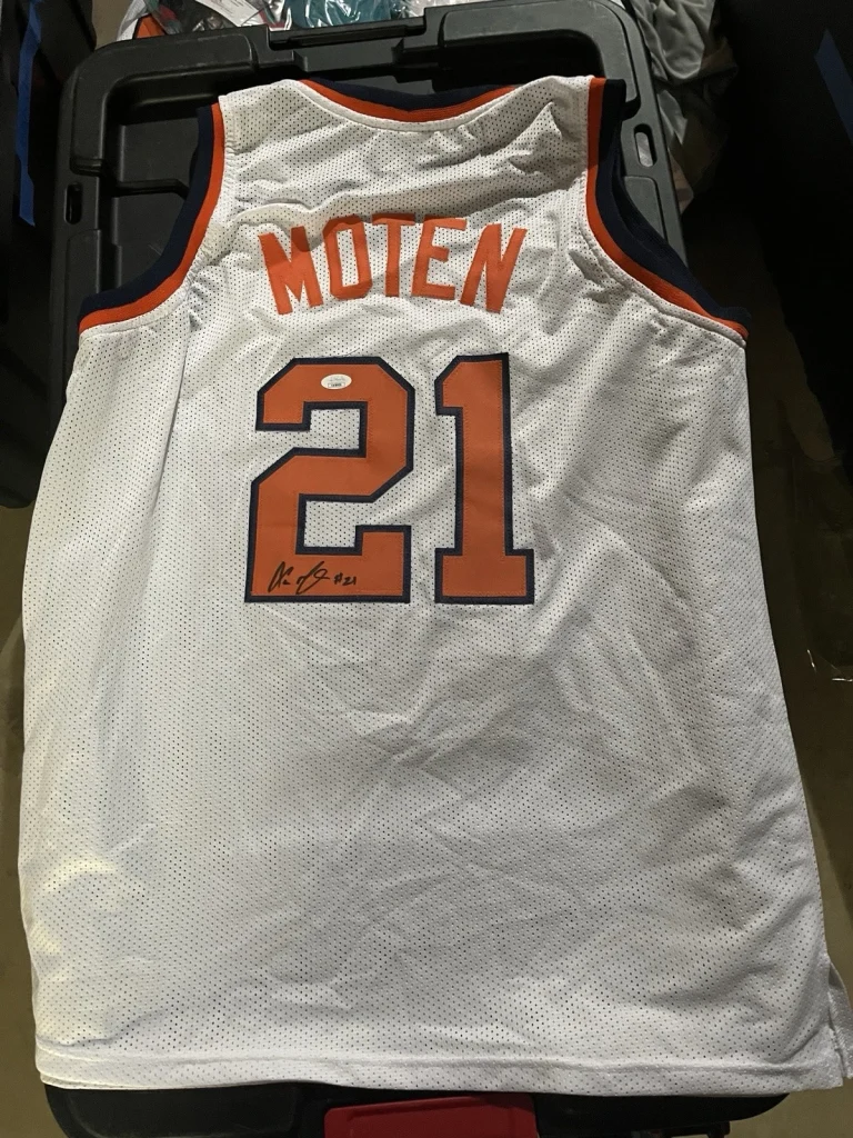 SYRACUSE ORANGE- LAWRENCE MOTEN SIGNED AUTOGRAPH JERSEY JSA COA SU LEGEND Poetry