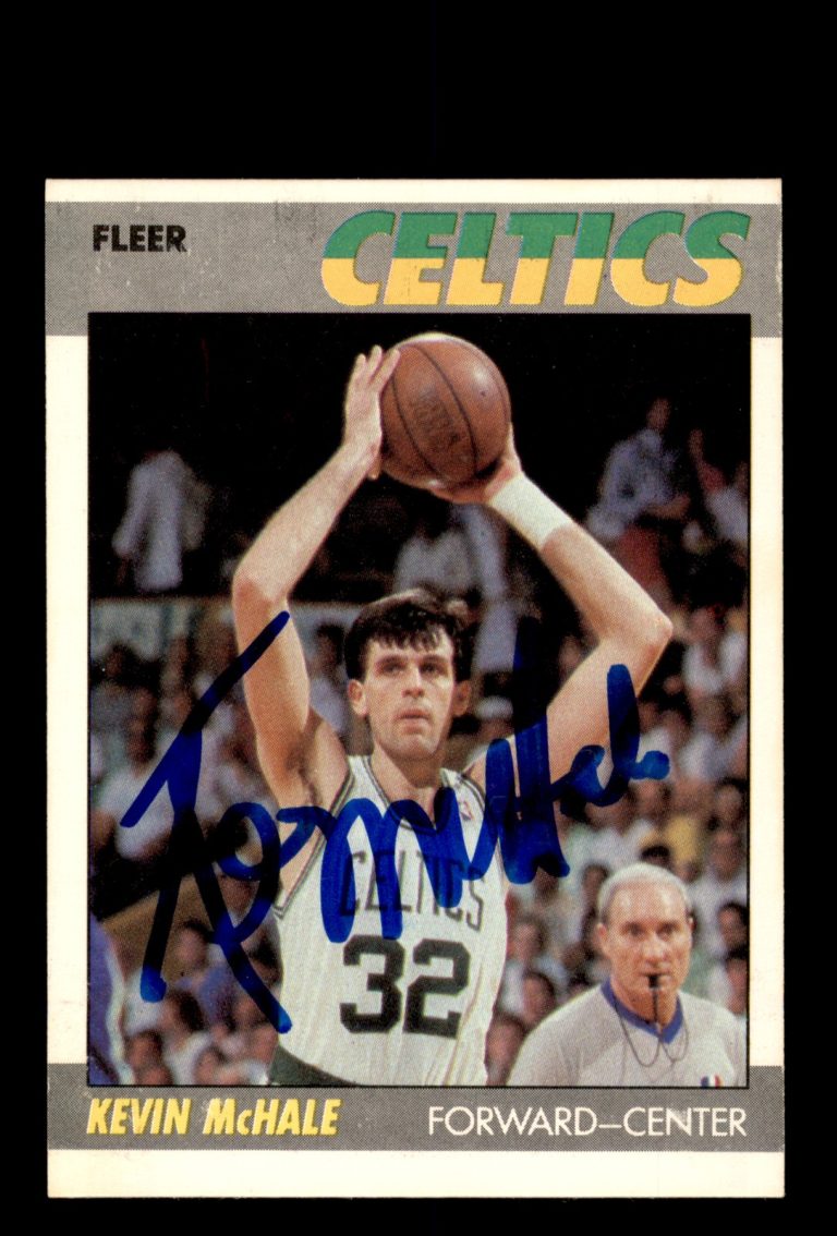 Signed Basketball Card Auto Kevin McHale 1987-88 Fleer #74 Boston Celtics