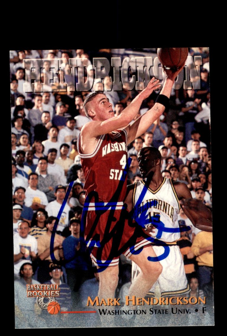 Signed Basketball Card Auto Mark Hendrickson 1996 Score Board Rookies #33