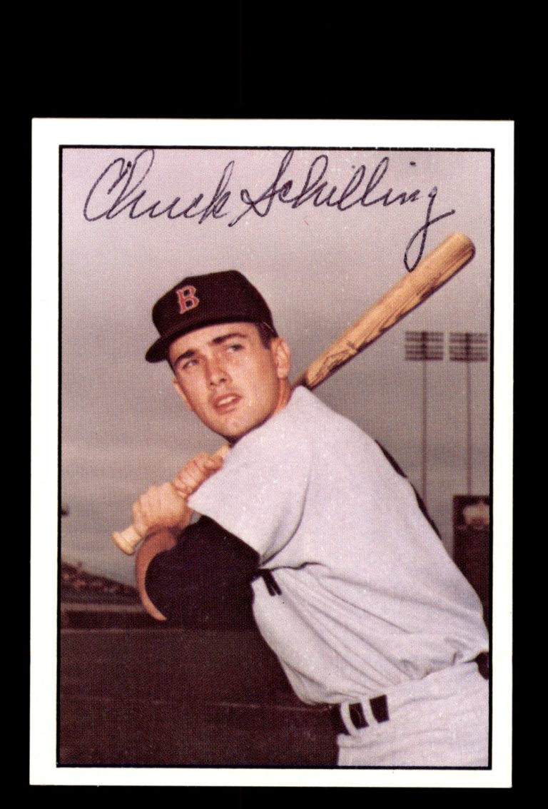 Signed Baseball Card Auto Chuck Schilling 1978 TCMA The 1960's I #0183 Red Sox