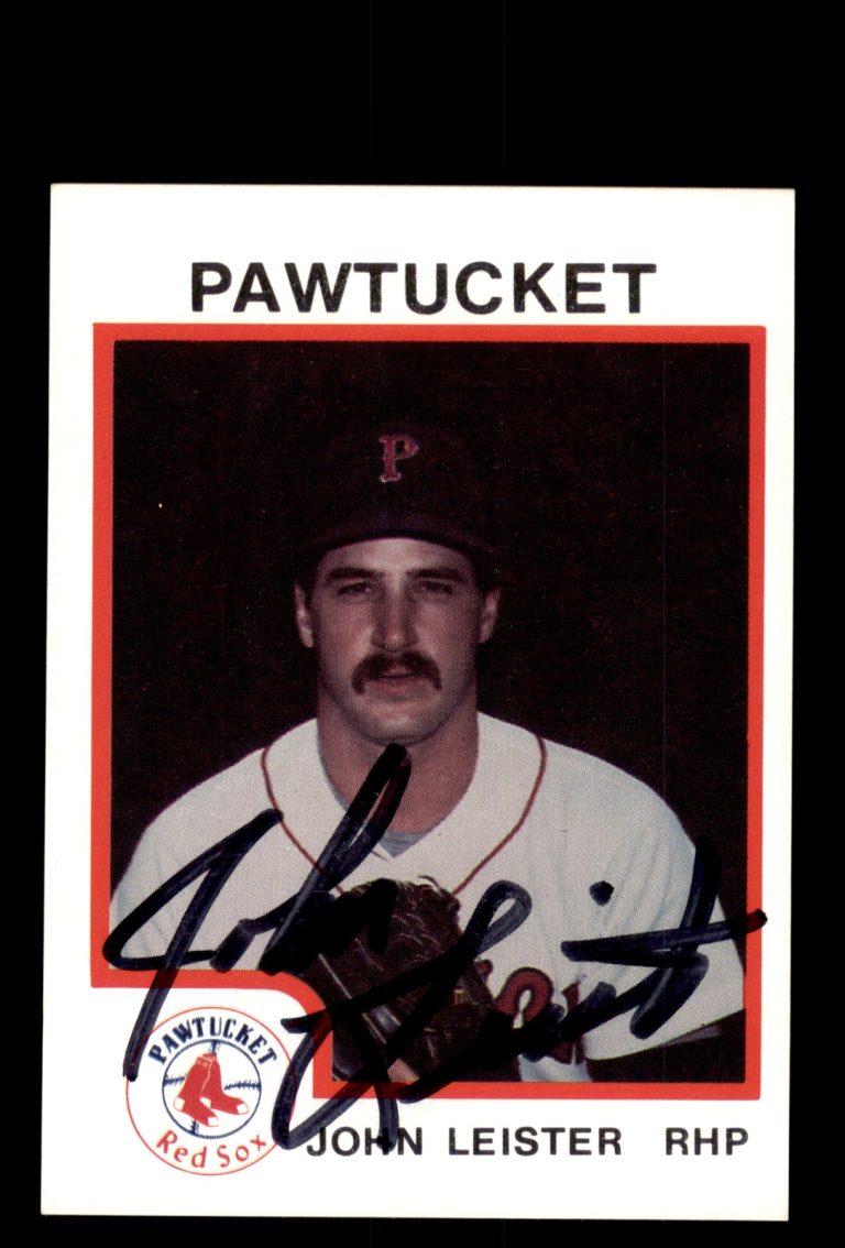 Signed Baseball Card Auto John Leister 1987 ProCards #55 Pawtucket Red Sox