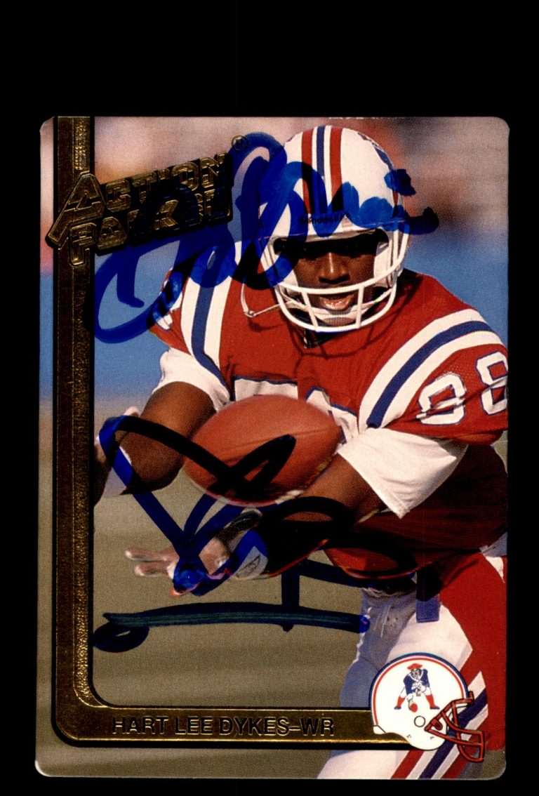 Signed Football Card Auto Hart Lee Dykes 1991 Action Packed #164 *Personalized