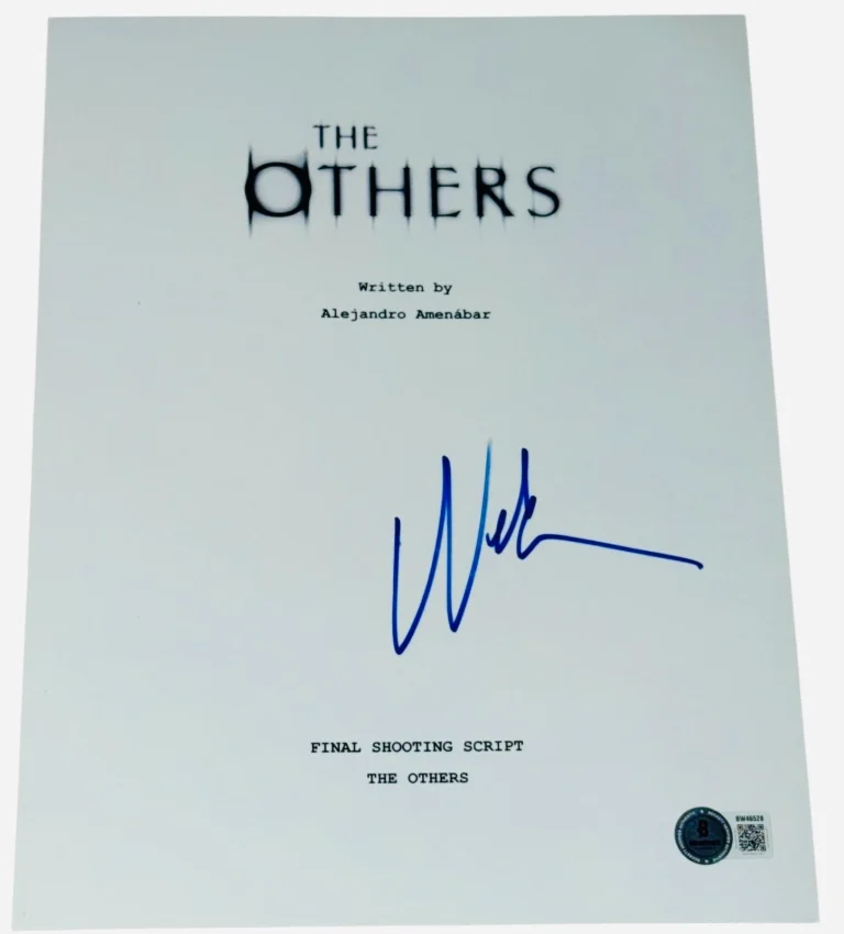 Nicole Kidman Signed Autograph The Others Full Movie Script Screenplay Beckett