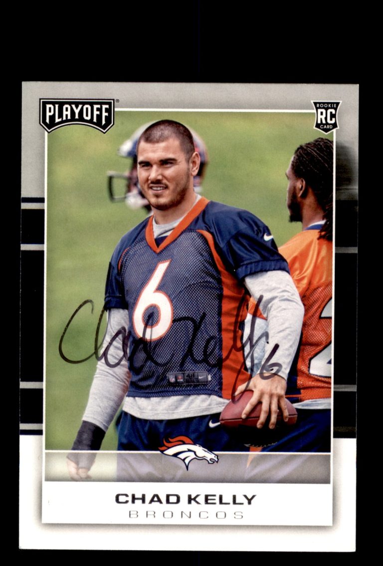 Signed Football Card Auto Chad Kelly 2017 Panini Playoff #299 Denver Broncos