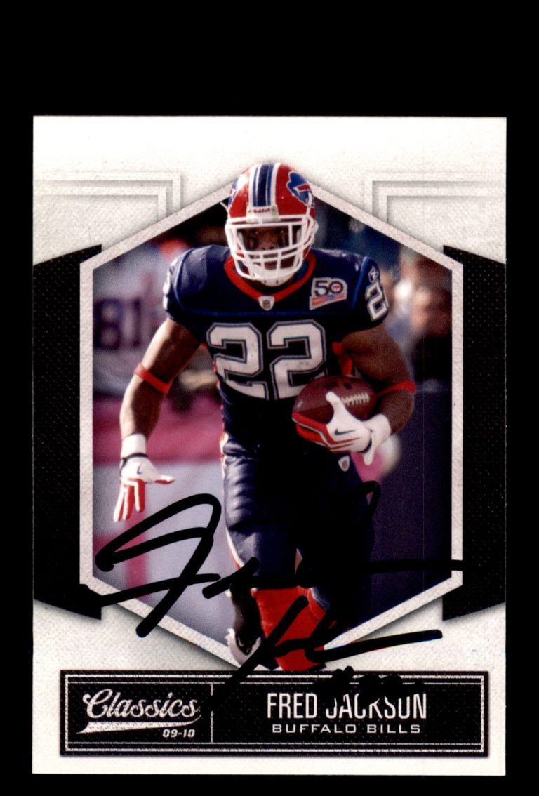 Signed Football Card Auto Fred Jackson 2010 Panini Classics #10 Buffalo Bills
