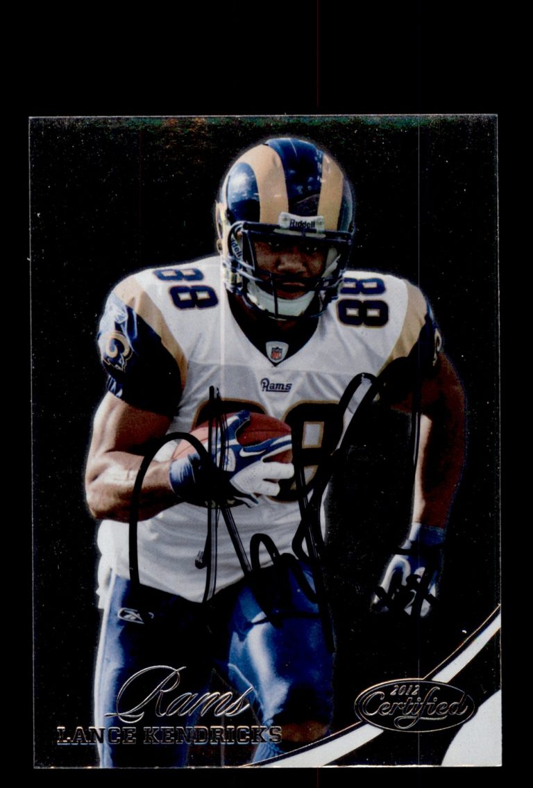 Signed Football Card Auto Lance Kendricks 2012 Panini Certified #148 Rams