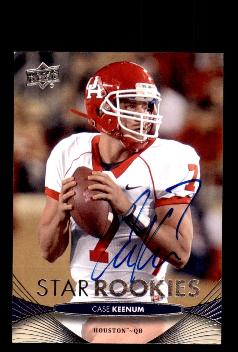 Signed Football Card Auto Case Keenum 2012 Upper Deck #67 Houston Cougars
