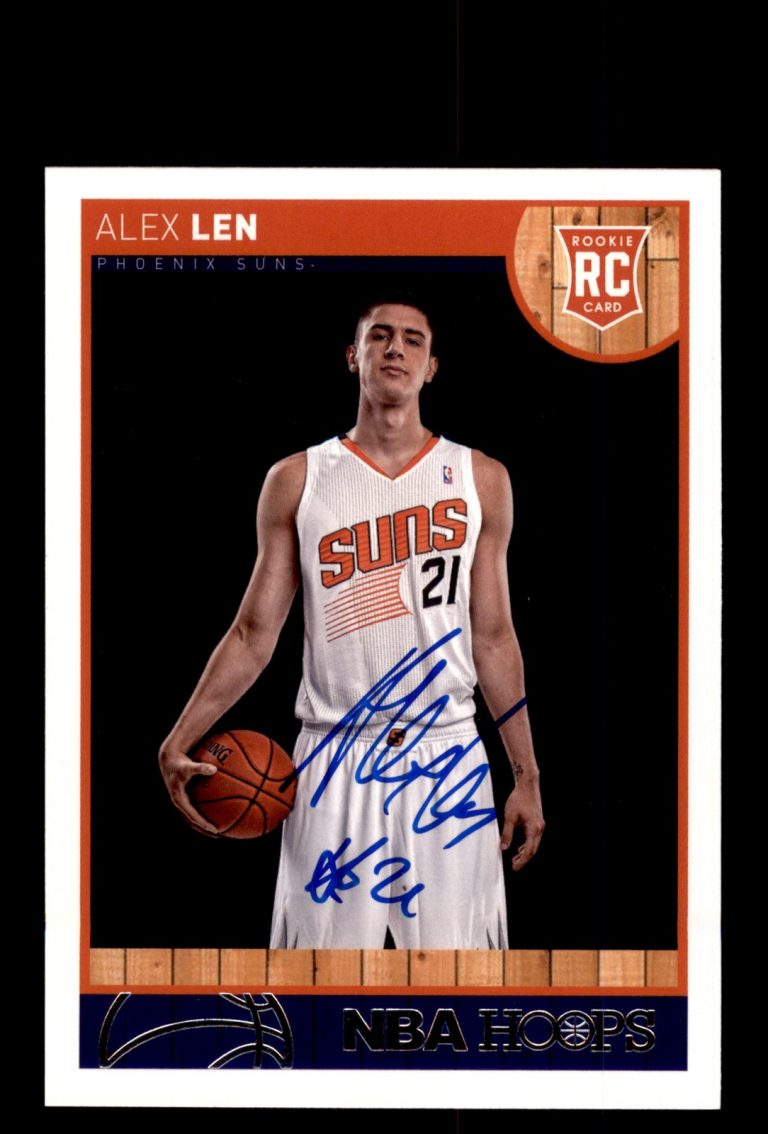 Signed Basketball Card Auto Alex Len 2013-14 Hoops #265 Phoenix Suns