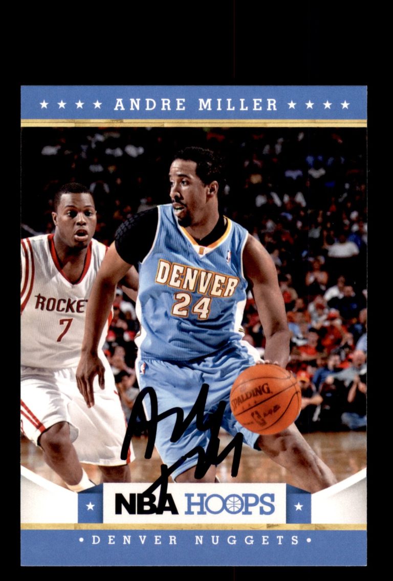 Signed Basketball Card Auto Andre Miller 2012-13 Hoops #113 Denver Nuggets