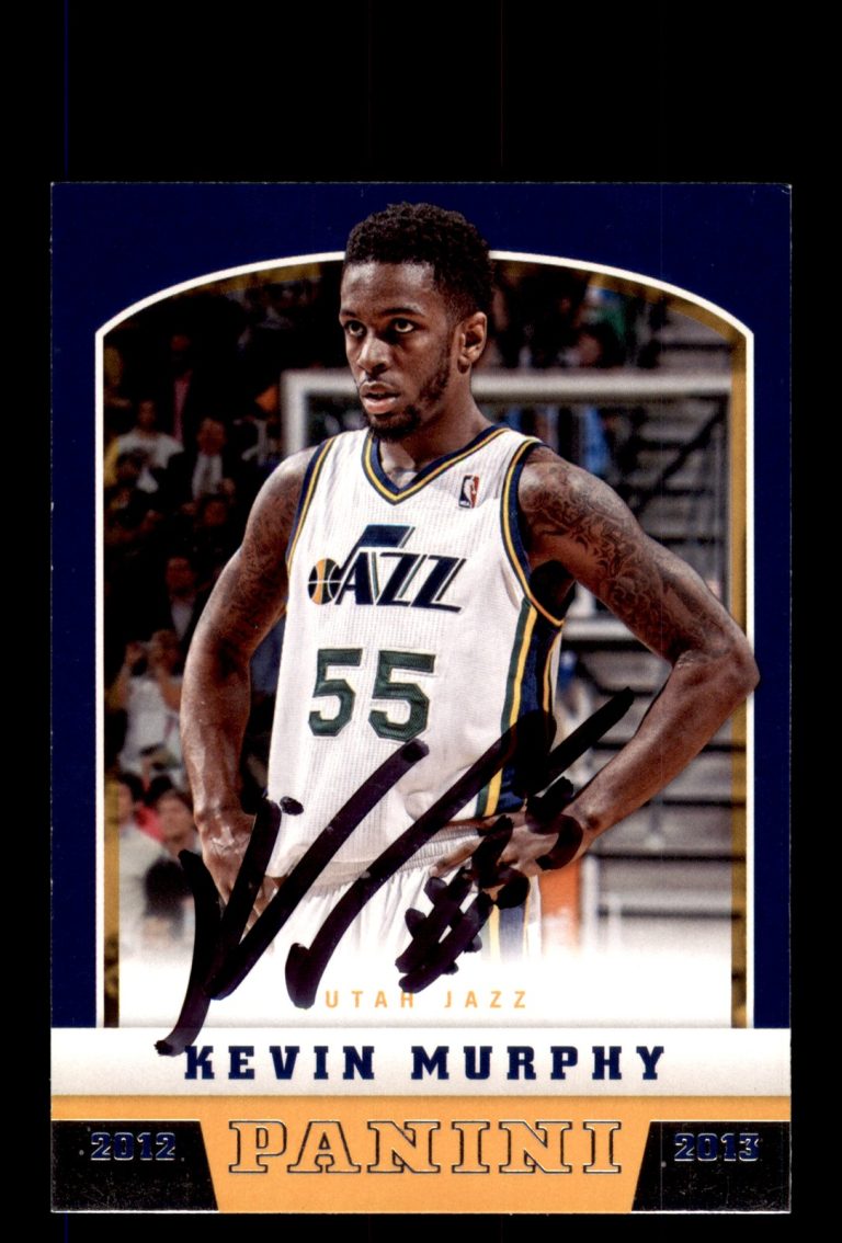 Signed Basketball Card Auto Kevin Murphy 2012-13 Panini #266 Utah Jazz