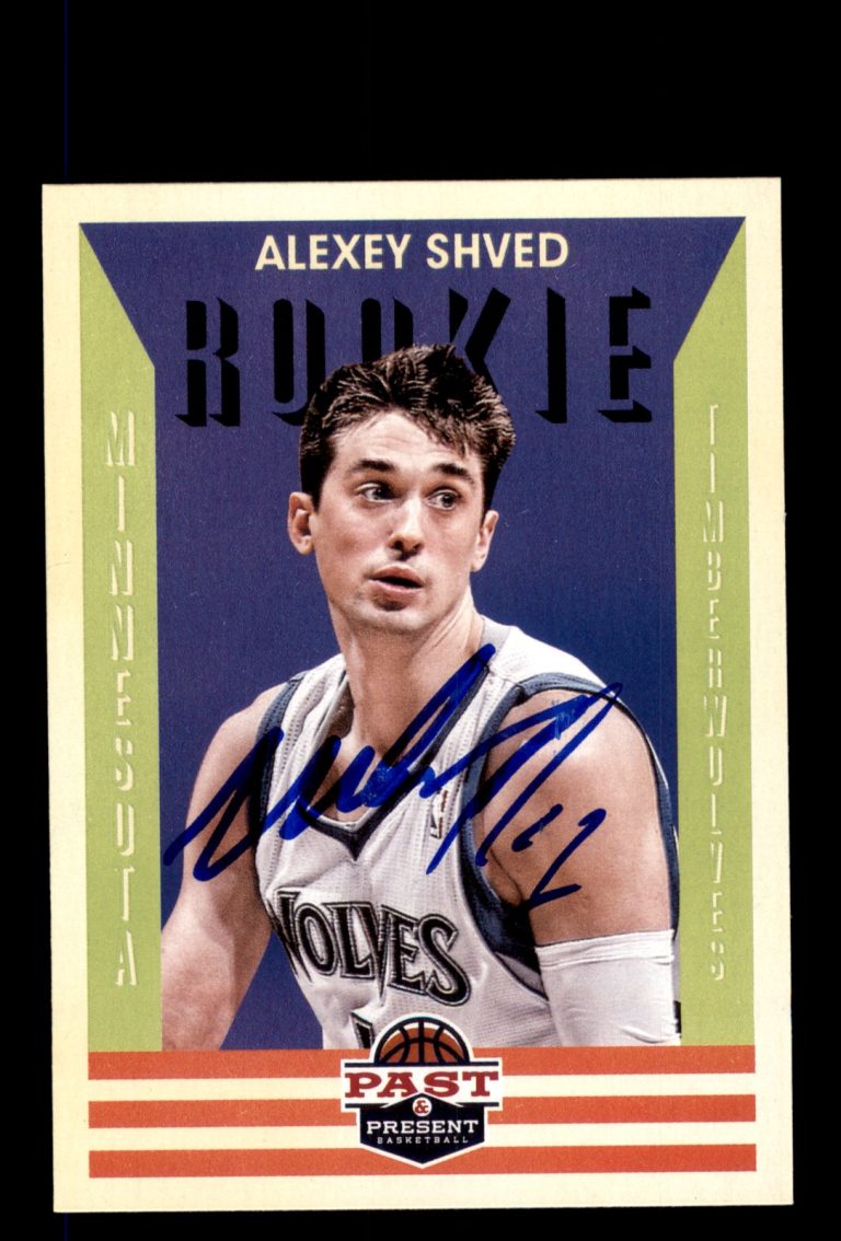 Signed Basketball Card Auto Alexey Shved 2012-13 Panini Past & Present #250