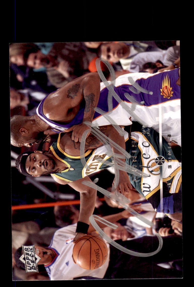 Signed Basketball Card Auto Chris Wilcox 2008-09 Upper Deck #174 SuperSonics