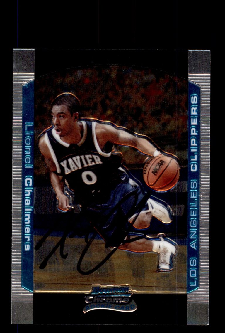 Signed Basketball Card Auto Lionel Chalmers 2004-05 Bowman #136 LA Clippers