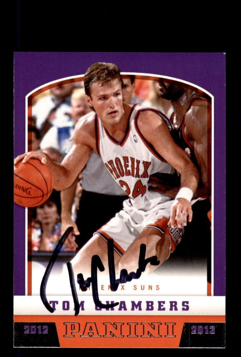 Signed Basketball Card Auto Tom Chambers 2012-13 Panini #198 Phoenix Suns