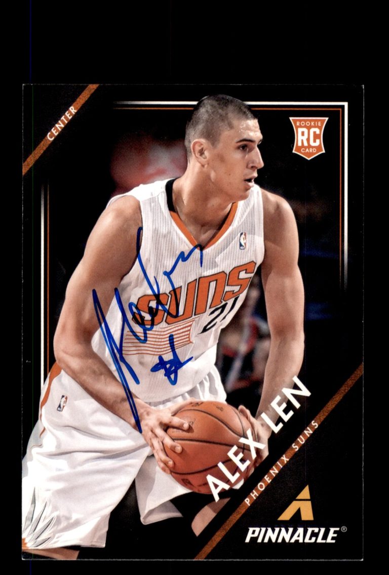 Signed Basketball Card Auto Alex Len 2013-14 Pinnacle #22 Phoenix Suns