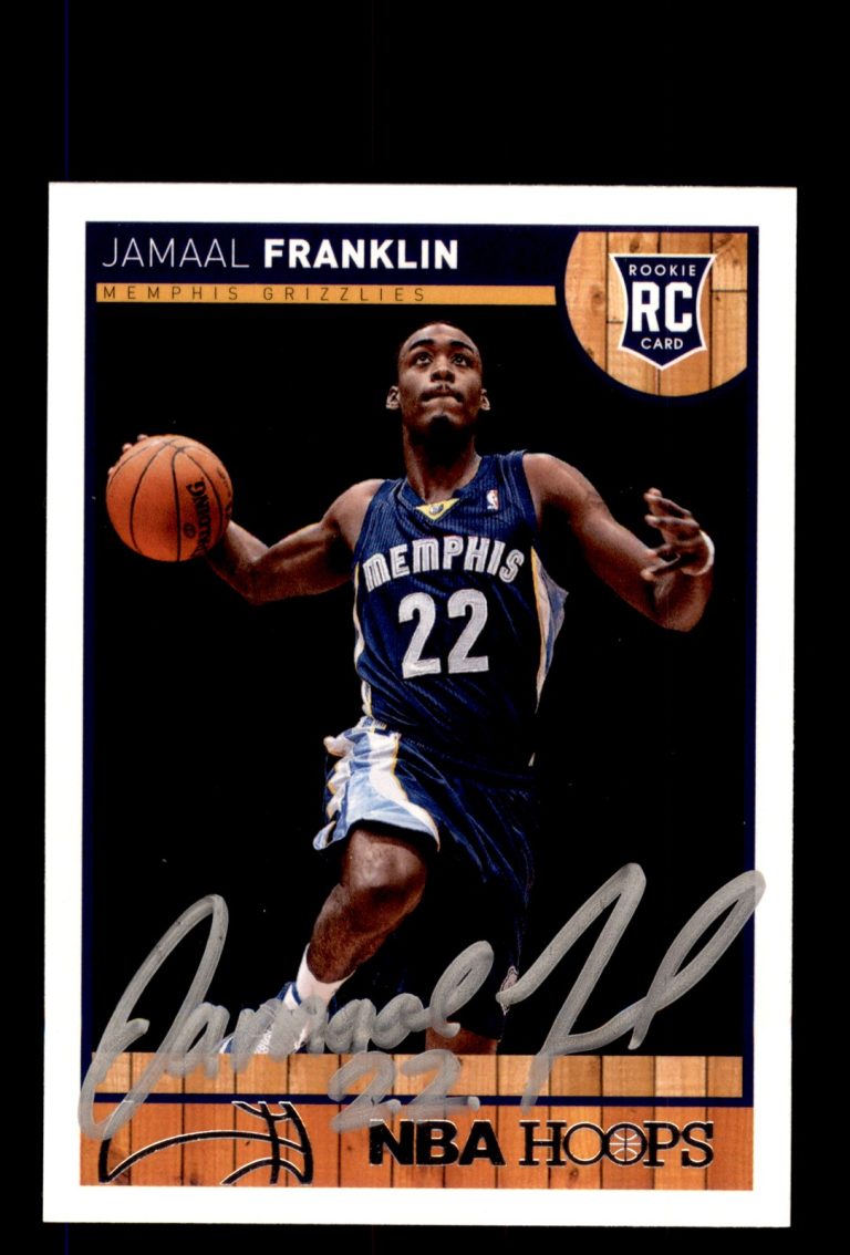 Signed Basketball Card Auto Jamaal Franklin 2013-14 Hoops #296 Memphis Grizzlies