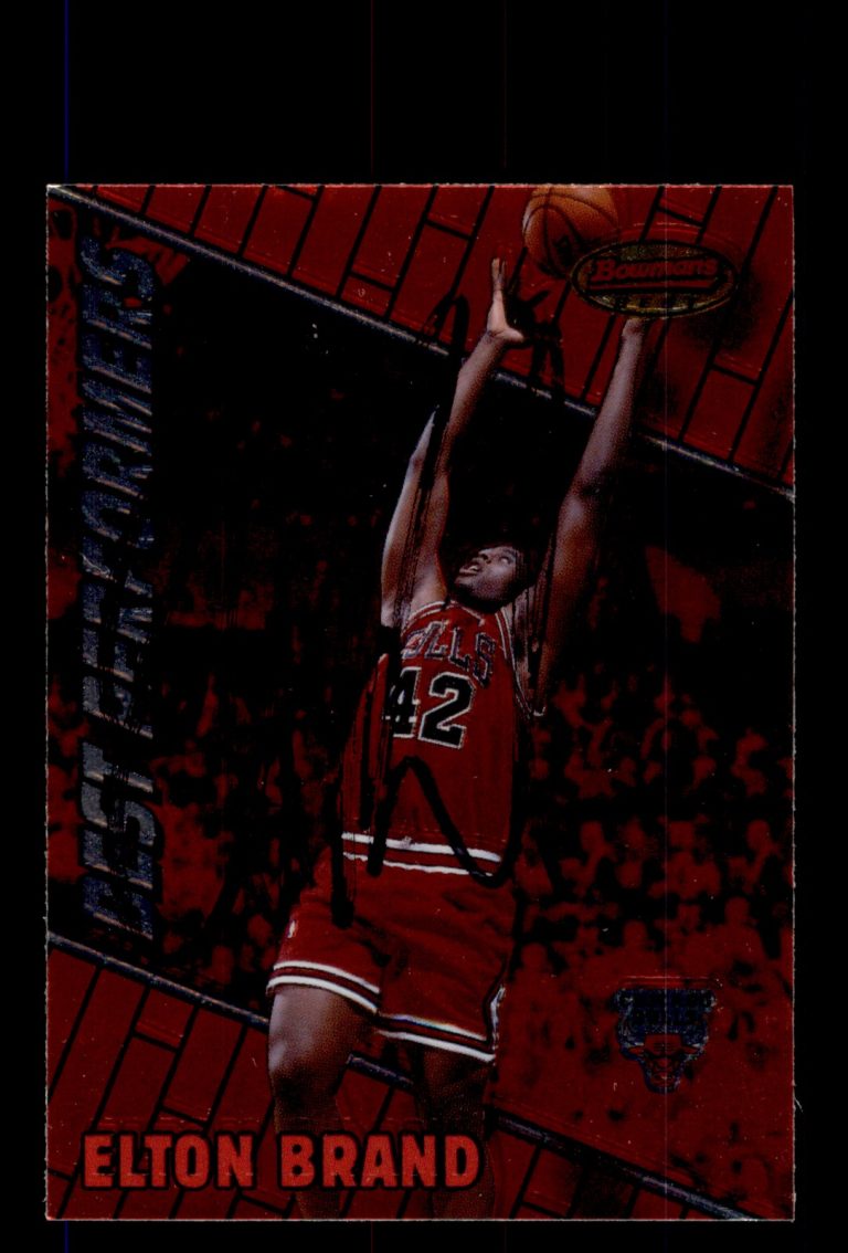 Signed Basketball Card Auto Elton Brand 1999-00 Bowman's Best #96 Chicago Bulls