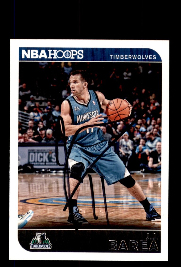 Signed Basketball Card Auto J.J. Barea 2014-15 Hoops #79 Minnesota Timberwolves