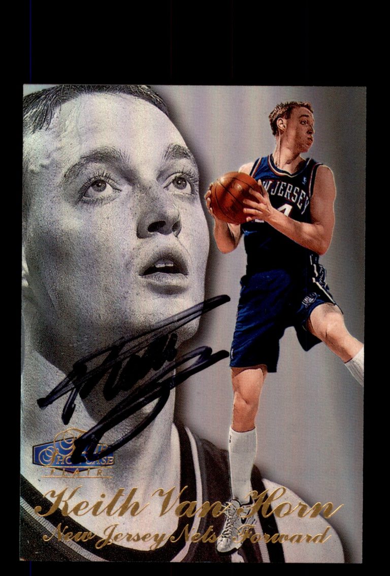 Signed Basketball Card Auto Keith Van Horn 1997-98 Flair Showcase #12 Nets