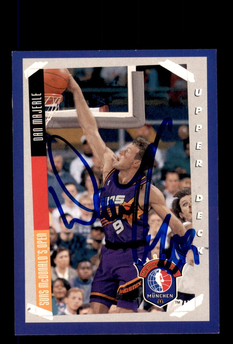 Signed Basketball Card Auto Dan Majerle 1993-94 Upper Deck #500 Phoenix Suns