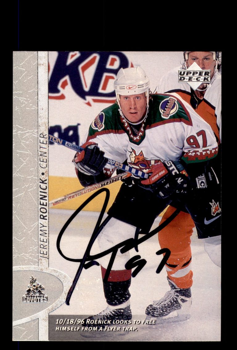 Signed Hockey Card Auto Jeremy Roenick 2003-04 Upper Deck #312 Phoenix Coyotes