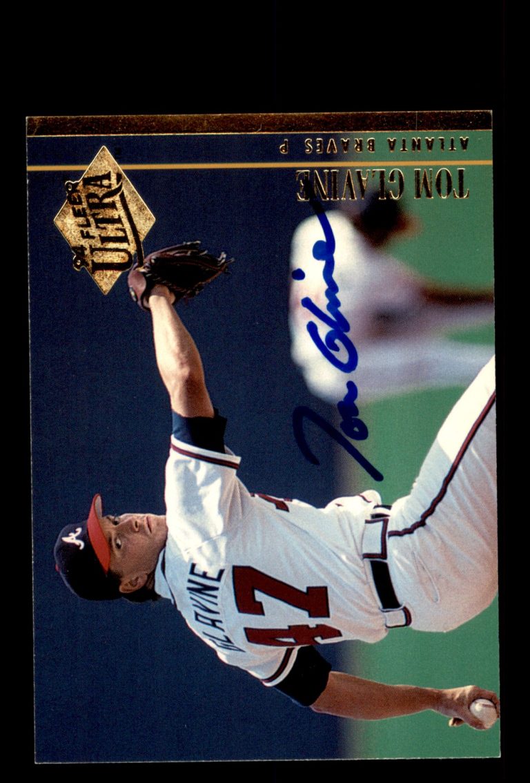 Signed Baseball Card Auto Tom Glavine 1994 Ultra #151 Atlanta Braves