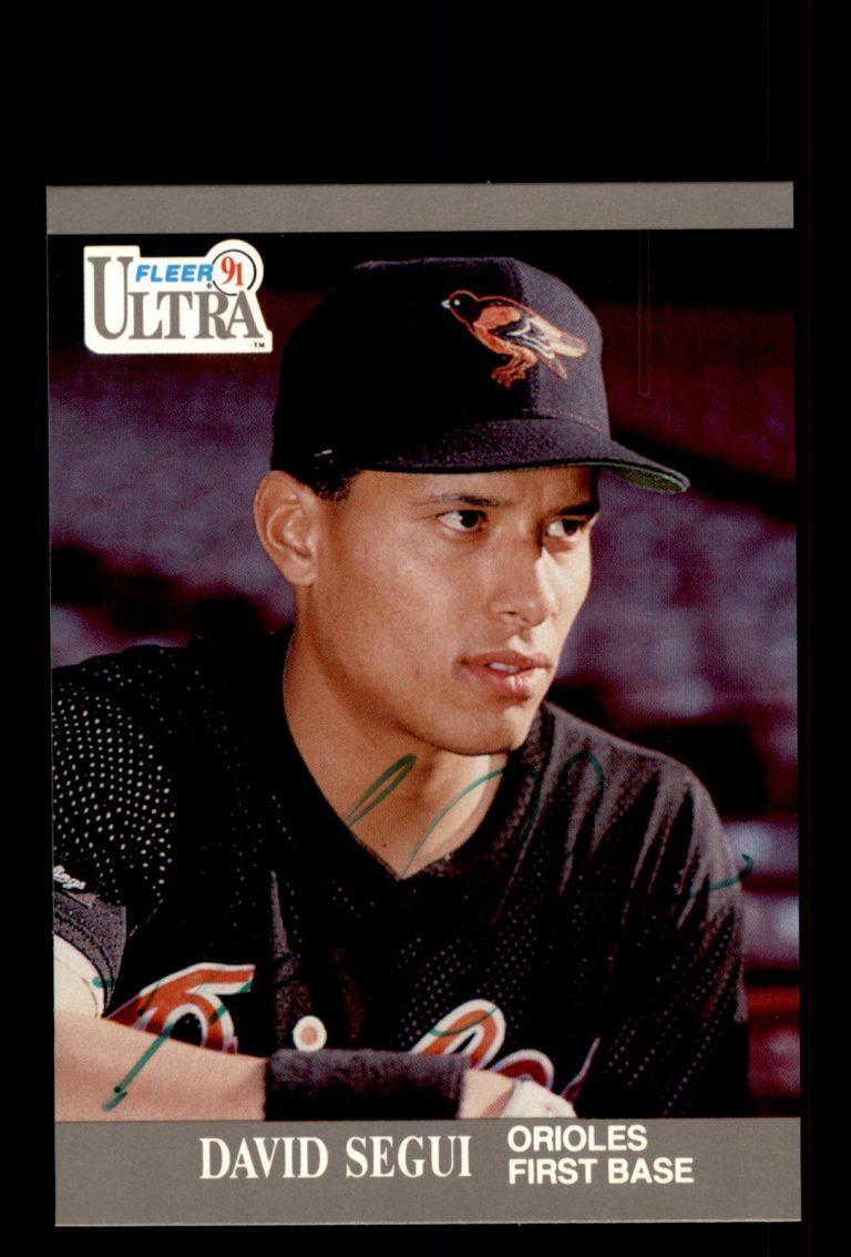Signed Baseball Card Auto David Segui 1991 Ultra #25 Baltimore Orioles