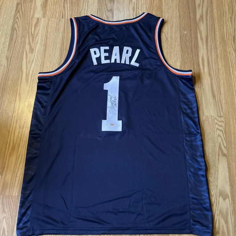 AUBURN TIGERS- BRUCE PEARL SIGNED AUTOGRAPH JERSEY PSA COA LEGEND COACH TENN