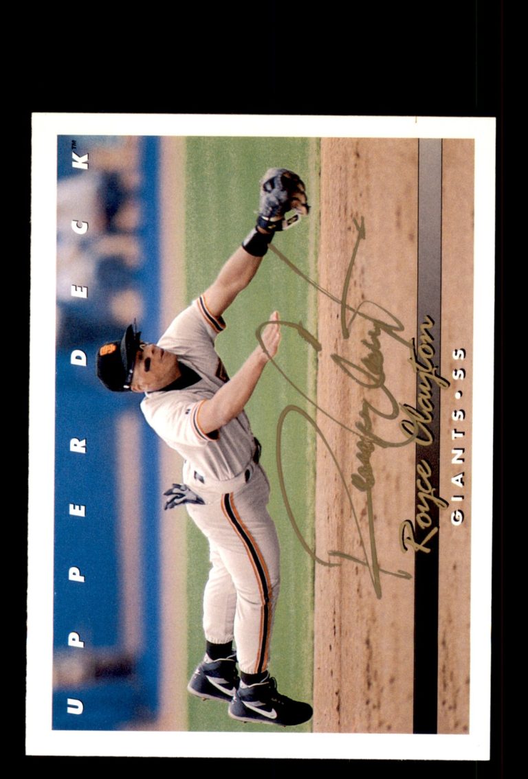 Signed Baseball Card Auto Royce Clayton 1993 Upper Deck #151 Giants