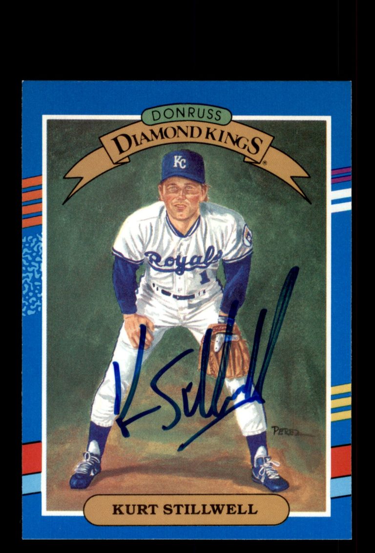 Signed Baseball Card Auto Kurt Stillwell 1991 Donruss #24 Kansas City Royals