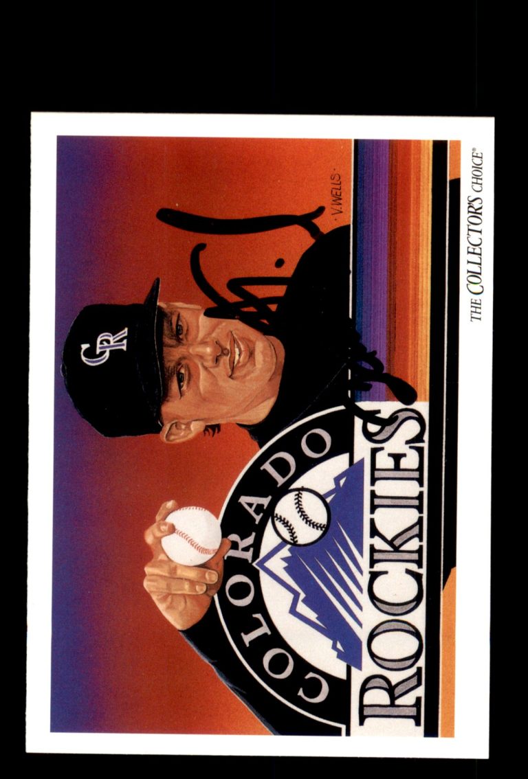 Signed Baseball Card Auto Dave Nied 1993 Upper Deck #834 Colorado Rockies