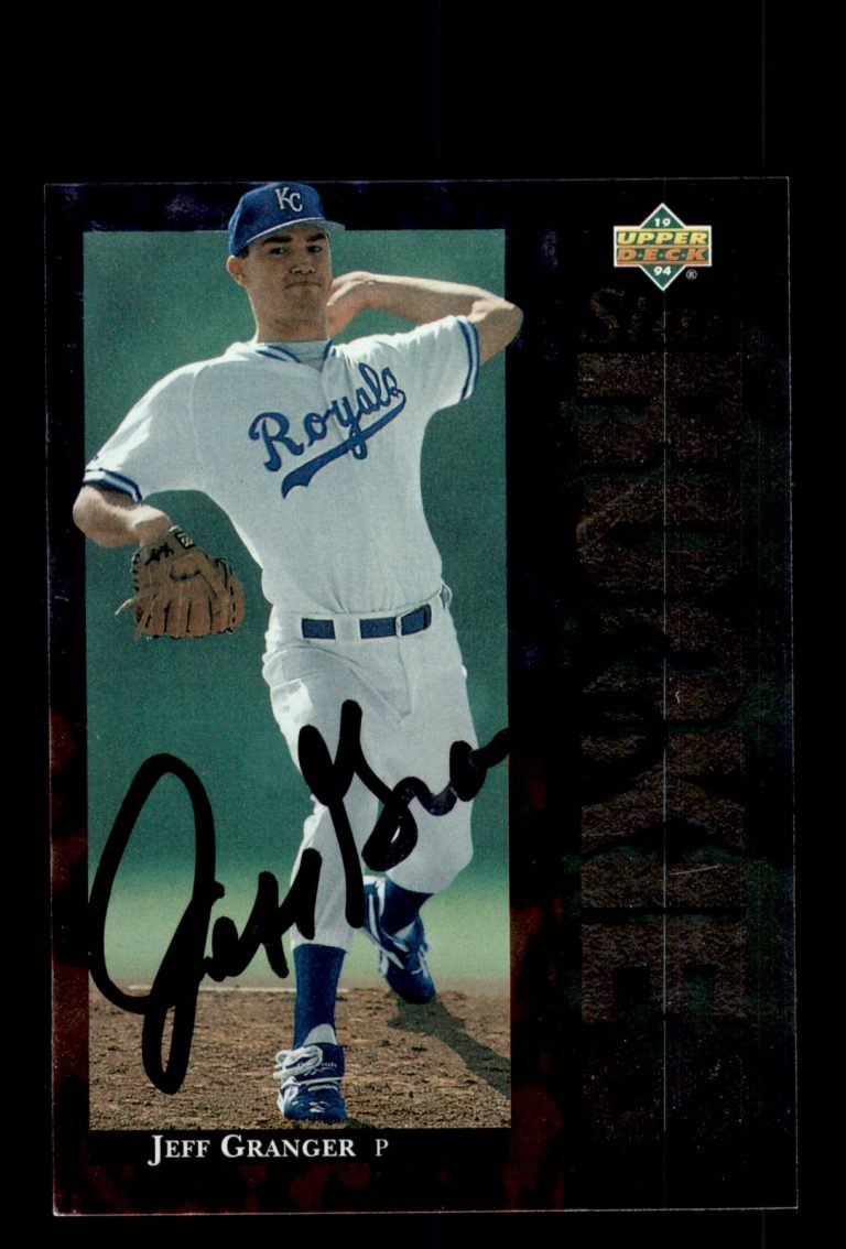 Signed Baseball Card Auto Jeff Granger 1994 Upper Deck #14 Kansas City Royals